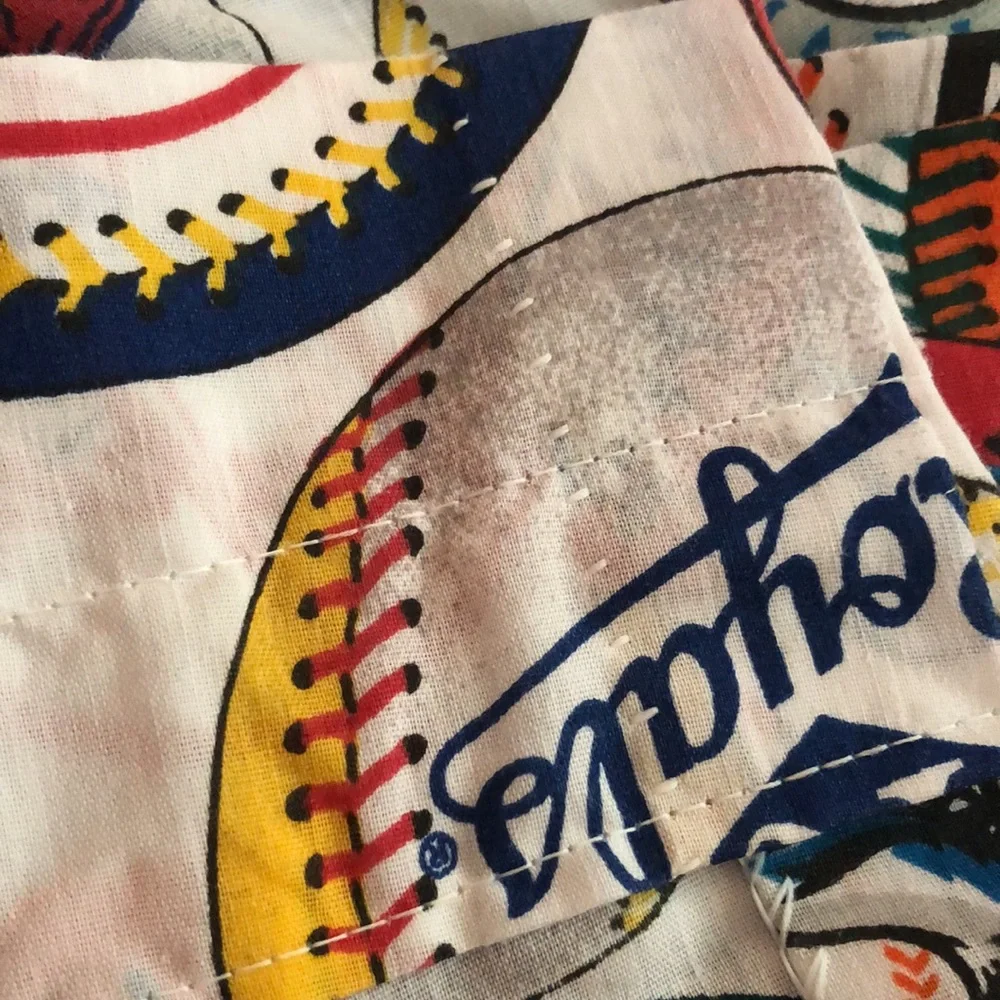 Baseball curtains MLB Decor Baseball Office Baseball Vintage MLB Logo VTG